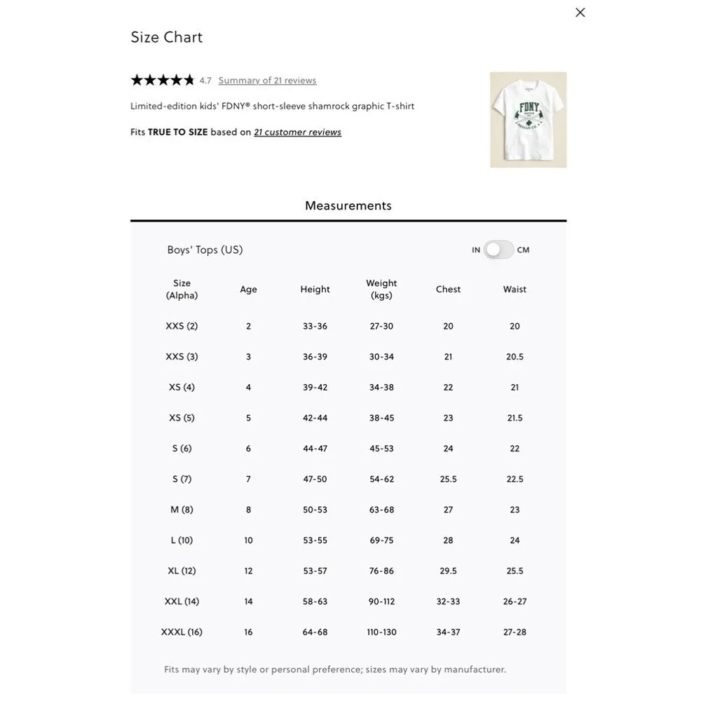 NWT!! J. CREW‎ Crewcuts Kids' FDNY Limited Edition Short Sleeve Shamrock L 10-11